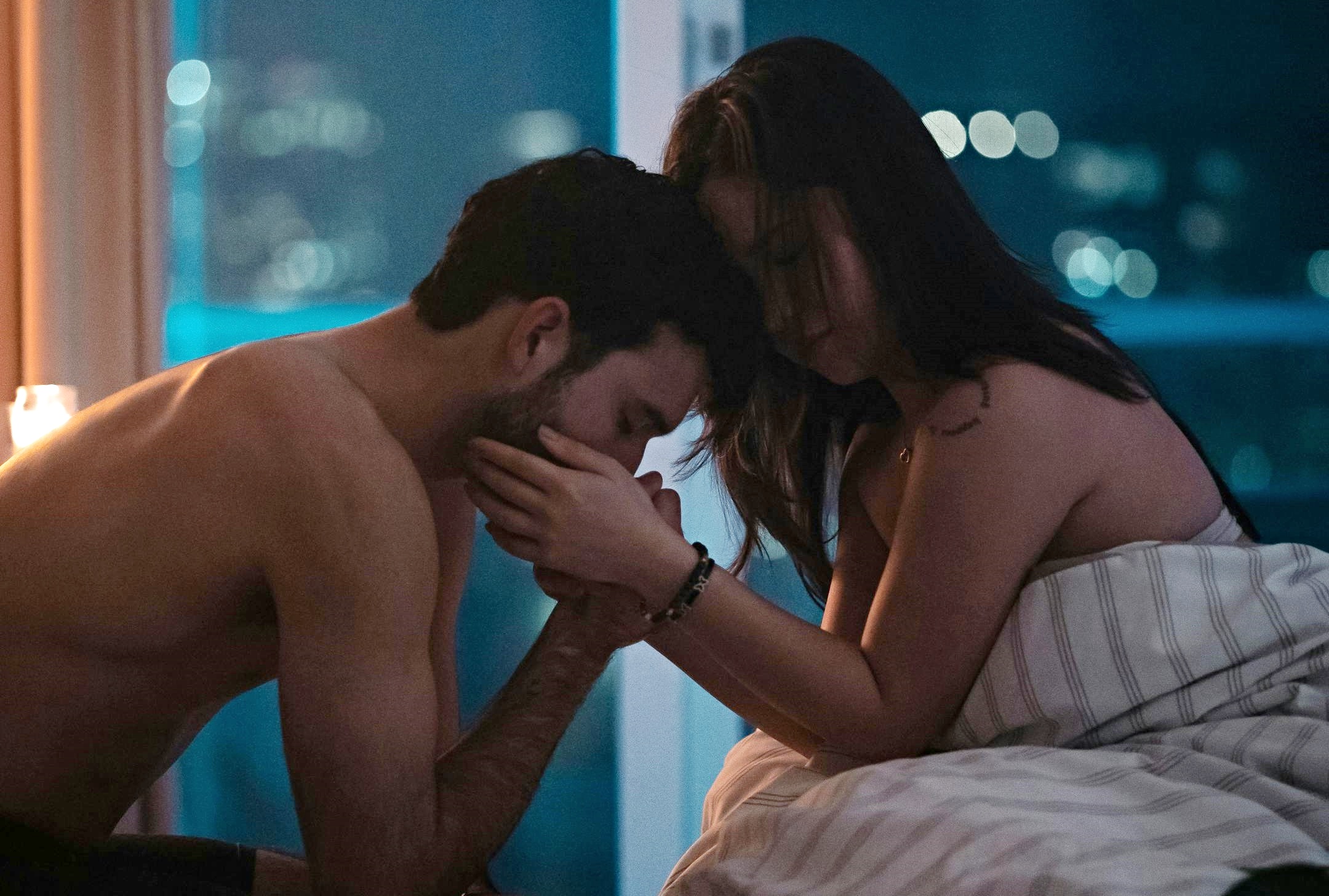 Man and woman in bedroom