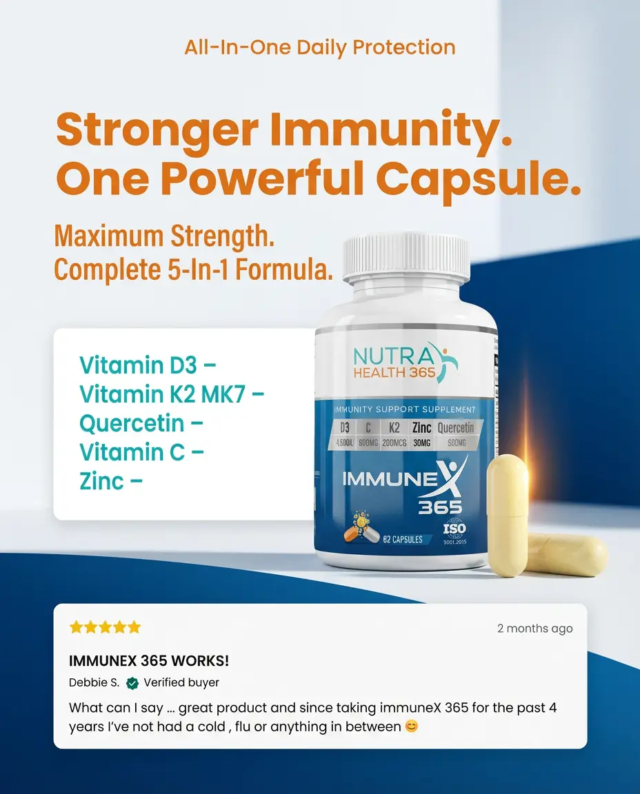 ImmuneX365 - 62 Capsules - Image 2